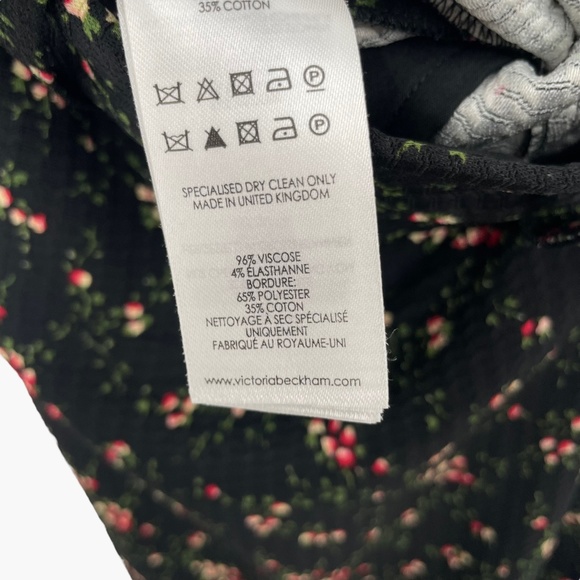 Victoria Beckham Spring Summer 2015 Black Floral Print Skinny Pants - Picture 9 of 9